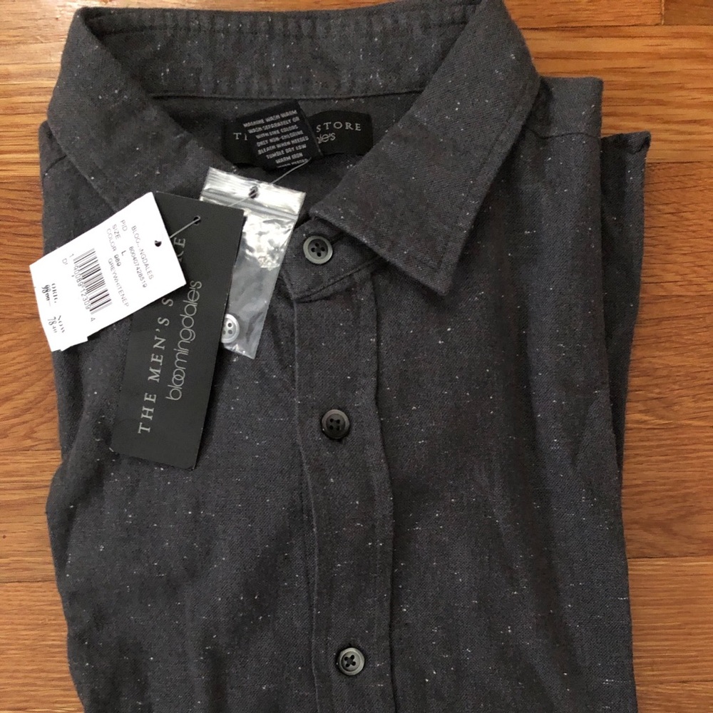 Mid Weight Dark Gray Button Down